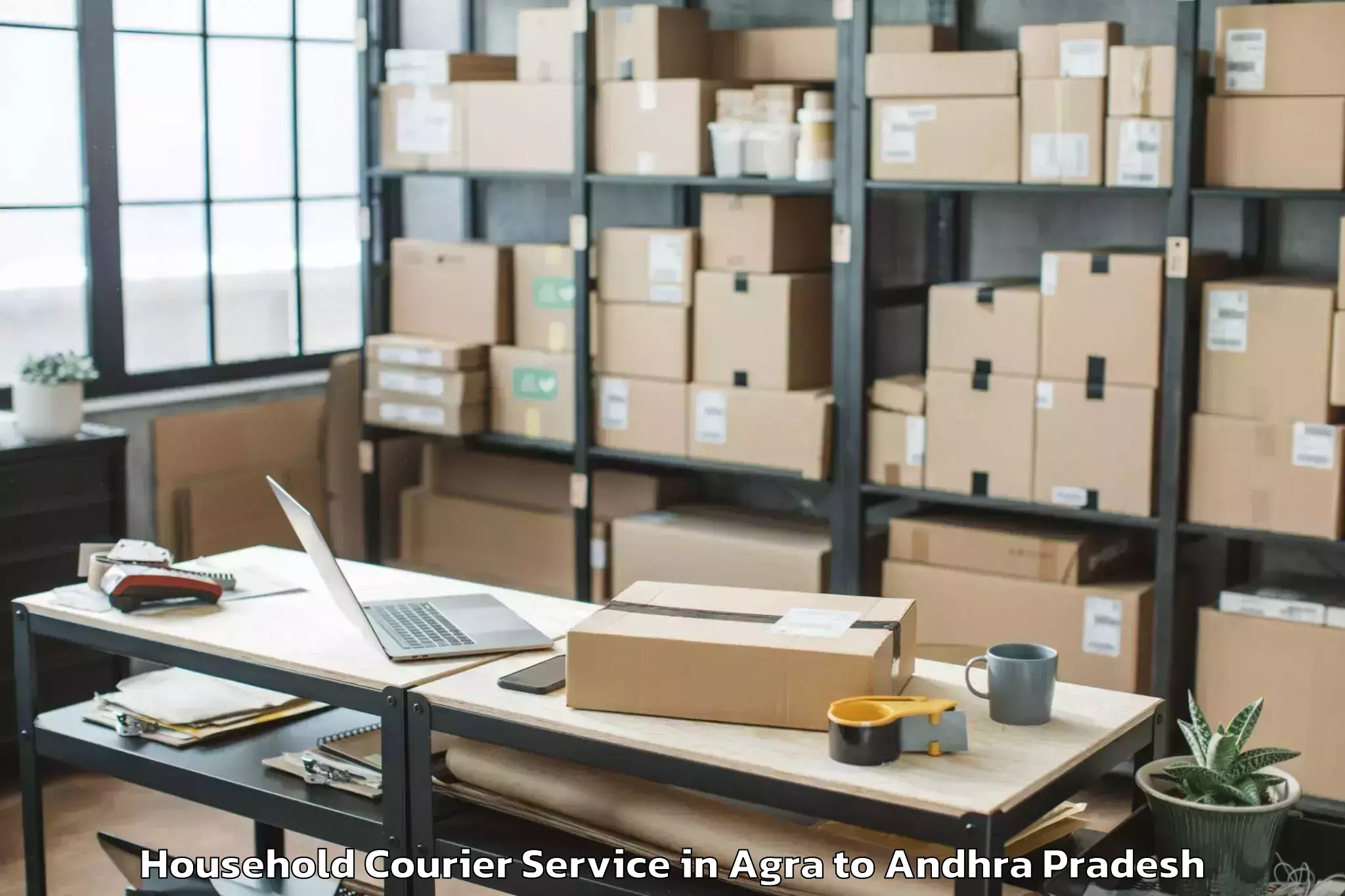 Top Agra to Jeelugu Milli Household Courier Available